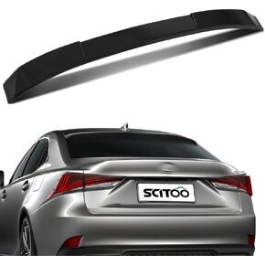 Scitoo ABS Roof Spoiler Fits for 2014-2019 for elexus لـ IS250/IS350/IS200T/IS300 1PC المفسد السقف الخلفي الأسود اللامع