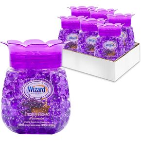 مجموعة معطرات الهواء الفانيلا - حزمة خرز الهلام المحايدة الرائحة مع 6 حبات معطر الهواء الفانيليا 9 أوقية للمنزل ، الحمام ، المكتب ، المزيد | مزيل الرائحة المعطر