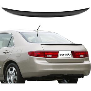 SCITOO Spoiler Wing Fits for 2003-2005 for Honda Accord Factory Style Glossy Black Rear Trunk Spoiler Wing