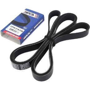 7pk2470 EPDM Serpentine Belt متوافق مع 1992 ل Dodge D150 & D250 ، 1992-2003 Dakota ، 1998-2003 Durango ، 1998-2001 RAM 1500 ، 1998-2002 RAM 2500 ، 1992 W150 & W250 3.9L 5.9L 5.9L