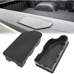 أغلفة جيب حكيمة السرير/أغطية جيب الحصة لـ GMC Sierra 1500/Chevy Silverado 1500 2019-2023 2024 & Silverado/Sierra 2500/3500HD 2020-2024 Hole Plugs Caps Caps Stake Caps (مجموعة من 2)