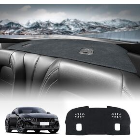 Kungkic for Ford Mustang 2024 2025 غلاف داش الخلفي مخصص لوحة دائرة المعلومات الداخلية مخصصة السجادة الفانيلا سجادة السجادة sunshield pad pad pad