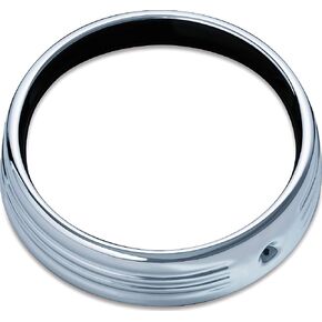 Kuryakyn 6916 Motorcycle Lighting Accessory: 7" Headlamp/Headlight Trim Ring for 2014-19 Harley-Davidson Touring & Trike Motorcycles, Gloss Black