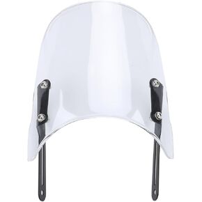 Motorcycle Windshield, Motorcycle Front Windshield Windscreen for Scrambler 400X 2023 to 2024, Motorcycle Wind Deflectors Replacement with Mount Bracket, Easy Installation (Black)