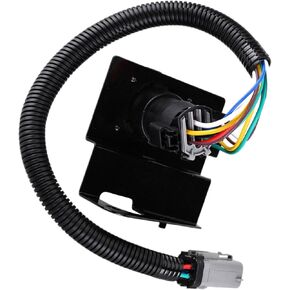 4 & 7 PIN TRIPRINER TRILER TRININGER HARRISS HITCH CONNECTOR ASSEMBLY ، for 2002-2004 FORD F250 F350 Super Duty Pickup ، محول سدادة مع قوس التثبيت استبدل# 2C3Z-13A576-DA