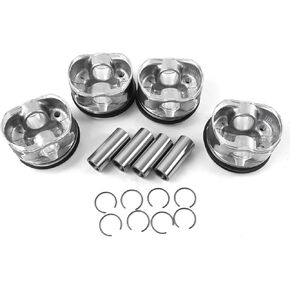 12652809 Engine Pistons Rings 4Pcs Fits for Buick Envision/Regal, Cadillac ATS CT6 CTS XT5, Chevy Camaro/Equinox/Malibu/Traverse, GMC Terrain 2.0L l4 Turbo OE 12569638 12683808 19180831