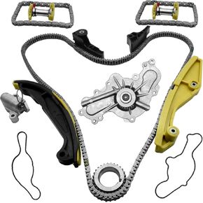 BL3Z-6268-A Timing Chain Kit with Water Pump for Ford 2012-2016 Edge Explorer Taurus Mustang Police Interceptor Sedan Utility 3.5,for Lincoln MKS MKZ MKX 3.7L 3.5L V6 2013-16 BL3Z6268A AT4Z-6268-A