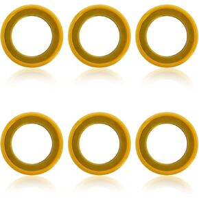 Mandark 6PCS Gearcase Drain Plug Seal Washer Gaskets, OEM#26-830749 Lower Unit Grease Gaskets, Strong Drain Plug Sealing Washers for Stern Drives, Outboards with 3/8"-16 Fill Screw Holes