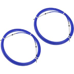 Motoforti Universal Marine Boat Throupl Conder Cable ، 9m/30ft ، مطاط الفولاذ المقاوم للصدأ ، الأزرق ، 2 PC