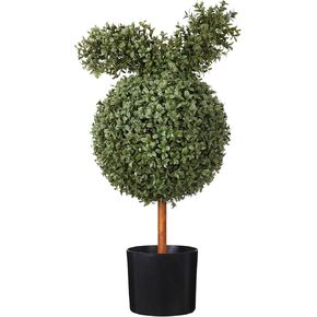 3FT Topiary Trees Artificial Outdoor-Artificial Rabbit Shaped Topiary Trees-UV-Resistant-Indoor Outdoor Home Front Porch Decor（2pcs）