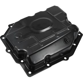 Engine Oil Pan No.52852912AA/52852912AC/52852912AB - Car Inner Transmission Oil Pan - for Dodge Challenger 2009-2010 Iron Black - 1 Pc