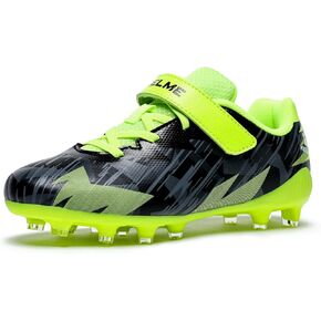 KELME Kids Soccer Cleats, Boys Girls Firm/Artificial Ground Shoes, Outdoor Football Baseball