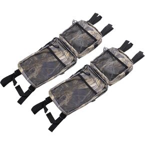X AUTOHAUX 2-Pack Camouflage Quad ATV 4-Wheeler Fender Cargo Storage Hunting Bags Saddle Bags Luggage Bag with Zipper for Polaris Sportsman for Yamaha for Honda FourTrax