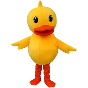 Cute Yellow Duck Mascot Costume Adult Halloween Costume