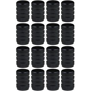 12PCS Black Tire Valve Stem Covers,Tire Cap，Universal Aluminum Alloy Caps for Cars,Trucks,Motorcycles and Bicycles.Automotive Exterior Accessories.