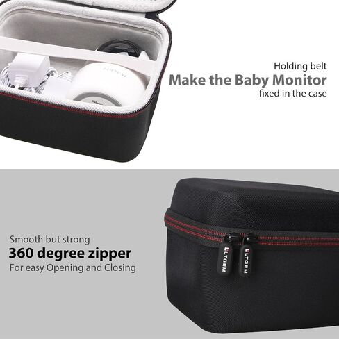 L LTGEM Baby Monitor Travel Hard Case for Infant Optics DXR-8 PRO/HelloBaby/VTech/ANMEATE/eufy Security Baby Monitor - Travel Protective Carrying Storage Bag in Saudi Arabia