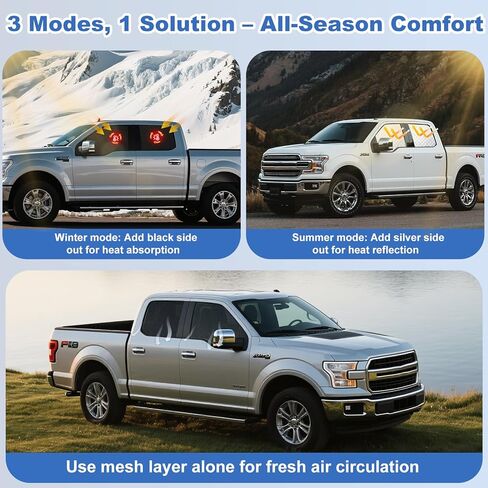 XCBYT Car Window Shades - 4 Pack for 2015-2020 f 150 Sun Shade Side Window Sun Shade Car Window Shade for Baby with Breathable Mesh Insulate Heat and UV for Sleep Camping Breastfeeding in Kuwait