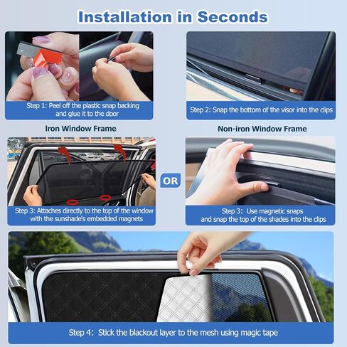 XCBYT Car Window Shades - 4 Pack for 2015-2020 f 150 Sun Shade Side Window Sun Shade Car Window Shade for Baby with Breathable Mesh Insulate Heat and UV for Sleep Camping Breastfeeding in Kuwait