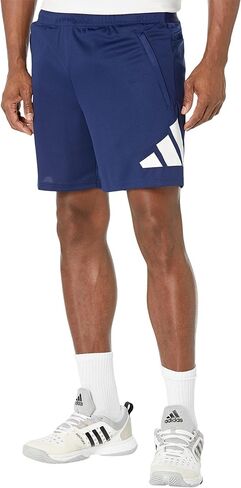 شورت تدريب رجالي من adidas بشعار Essentials، أزرق داكن/أبيض، 4X-Large in Saudi Arabia
