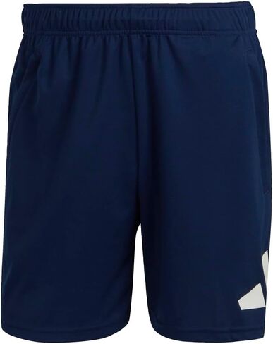 شورت تدريب رجالي من adidas بشعار Essentials، أزرق داكن/أبيض، 4X-Large in Saudi Arabia