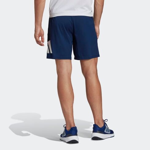 شورت تدريب رجالي من adidas بشعار Essentials، أزرق داكن/أبيض، 4X-Large in Saudi Arabia