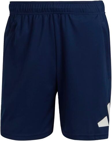 شورت تدريب رجالي من adidas بشعار Essentials، أزرق داكن/أبيض، 4X-Large in Saudi Arabia