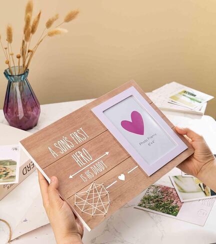 Photo Frame Gift for New Dad - Picture Frame Gift for New Father - Pregnancy Announcement Gift for Husband - You're Going to be a Daddy - New Baby Sonogram Photo Gift - Love At First Sign in Saudi Arabia