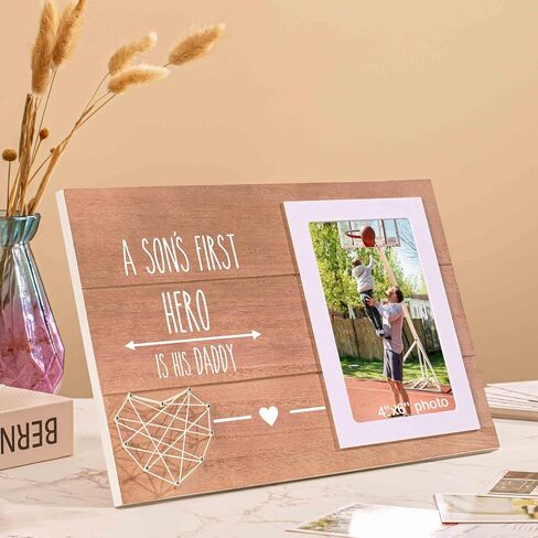 Photo Frame Gift for New Dad - Picture Frame Gift for New Father - Pregnancy Announcement Gift for Husband - You're Going to be a Daddy - New Baby Sonogram Photo Gift - Love At First Sign in Saudi Arabia