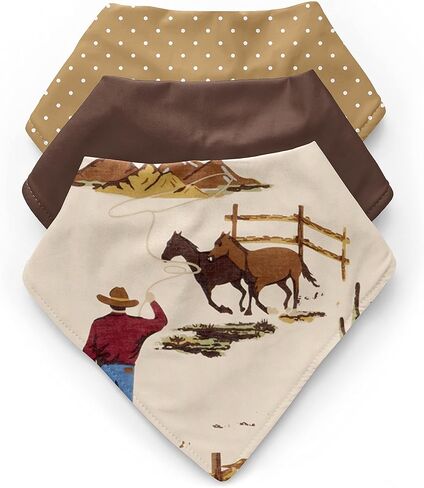 Sweet Jojo Designs Baseball Sports Boy Baby Bandana Bibs for Newborn Infant Feeding Drool - Red and White Americana - 3 Pack Set of Absorbent Fabric Bibdanas in Saudi Arabia