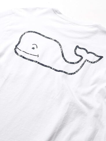 vineyard vines Men's Long Sleeve Vintage Whale Pocket T-Shirt, Blue Blazer, XX-Large in Kuwait