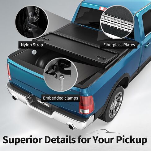 OEDRO Soft Tri-Fold Truck Bed Tonneau Cover Fit for 2017-2025 Honda Ridgeline 5 Feet Bed in Saudi Arabia