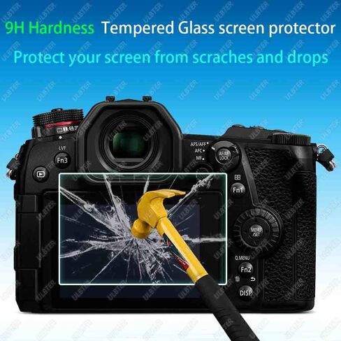 ULBTER G95 Screen Protector for Panasonic LUMIX G95 & Hot Shoe Cover 0.3mm 9H Hardness Tempered Glass Flim, Anti-Scrach Anti-Fingerprint Anti-Bubble [3 Pack] in Saudi Arabia