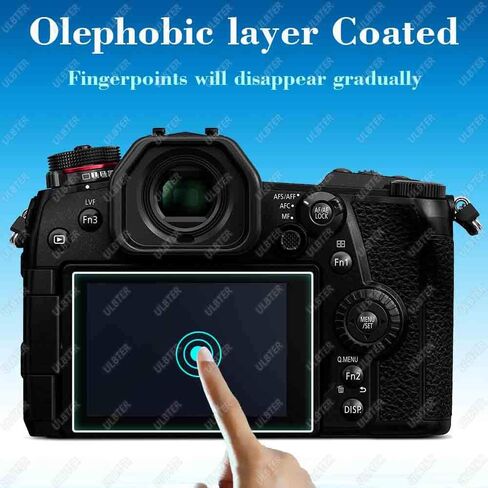 ULBTER G95 Screen Protector for Panasonic LUMIX G95 & Hot Shoe Cover 0.3mm 9H Hardness Tempered Glass Flim, Anti-Scrach Anti-Fingerprint Anti-Bubble [3 Pack] in Saudi Arabia