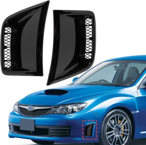 2Pcs Front Bumper Side Bezel Cover for Subaru Impreza WRX STi 2014 2013 2012 2011 2010 2009 2008 Carbon Fiber Printing Bumper Side Air Vents Cover in Kuwait