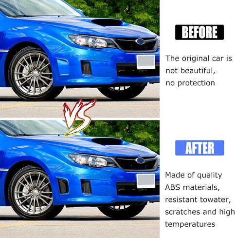 2Pcs Front Bumper Side Bezel Cover for Subaru Impreza WRX STi 2014 2013 2012 2011 2010 2009 2008 Carbon Fiber Printing Bumper Side Air Vents Cover in Kuwait