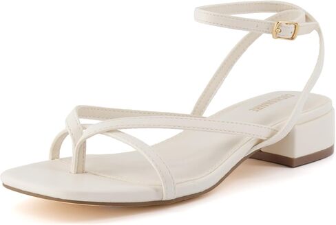 CUSHIONAIRE Women's Novella low block heel sandal +Memory Foam and Wide Widths Available in Kuwait