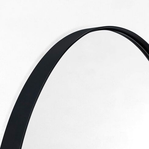 TEHOME 48'' W x 72'' H Oversized Wide Arched Full Length Mirror Black Large Metal Floor Mirror Full Body Tall Mirror for Bedroom, Living Room in Saudi Arabia