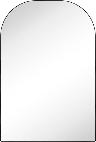 TEHOME 48'' W x 72'' H Oversized Wide Arched Full Length Mirror Black Large Metal Floor Mirror Full Body Tall Mirror for Bedroom, Living Room in Saudi Arabia