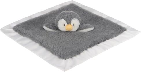 Apricot Lamb Stuffed Animals Soft Security Blanket Gray Penguin Infant Nursery Character Blanket Luxury Snuggler Plush(Gray Penguin, 14 Inches) in Saudi Arabia