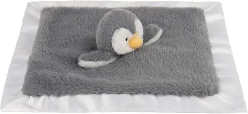 Apricot Lamb Stuffed Animals Soft Security Blanket Gray Penguin Infant Nursery Character Blanket Luxury Snuggler Plush(Gray Penguin, 14 Inches) in Saudi Arabia
