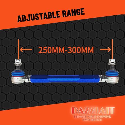 250mm-300mm Universal Adjustable Sway Bar End Links | M10 Stud with 12 mm Spacer Washer | Adjustable Sway Bar Links in Kuwait
