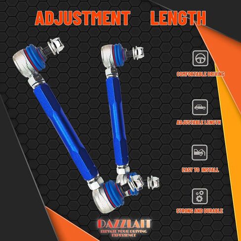 250mm-300mm Universal Adjustable Sway Bar End Links | M10 Stud with 12 mm Spacer Washer | Adjustable Sway Bar Links in Kuwait