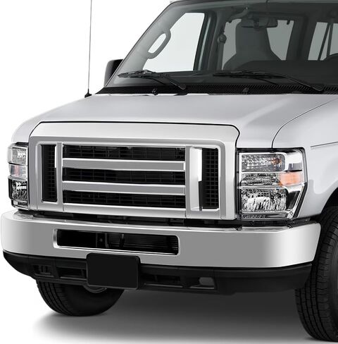 تجميع المصابيح الأمامية للمصابيح الأمامية للسيارات الحمض النووي مع Ford E150 E250 08-14 / E350SD E350SD 08-21 / F650 F750 16-21 ، زوج ، مع محولات تسخير ، أسود / العنبر ، HL-OH-ESD08-BK-AM in Kuwait