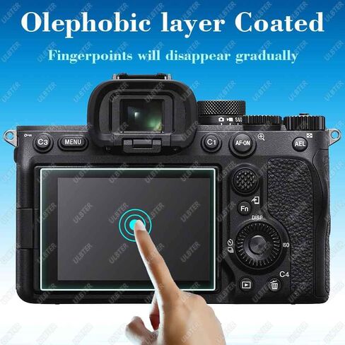Screen Protector for Sony A7S III A1 Alpha 1 7S III A7S3 A7SIII & Hot Shoe Cover [3+2Pack],ULBTER 0.3mm 9H Hardness Tempered Glass Cover Anti-Scrach Anti-Fingerprint Anti-Bubble in Saudi Arabia