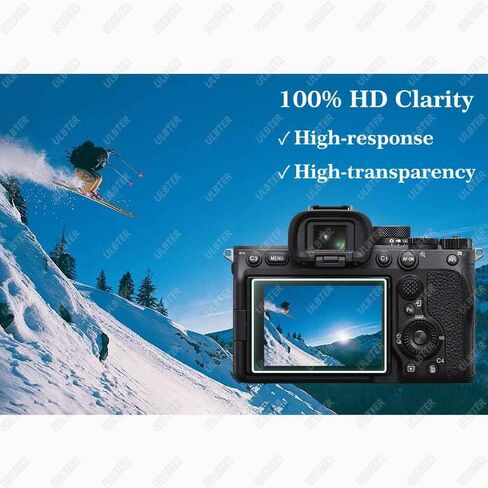 Screen Protector for Sony A7S III A1 Alpha 1 7S III A7S3 A7SIII & Hot Shoe Cover [3+2Pack],ULBTER 0.3mm 9H Hardness Tempered Glass Cover Anti-Scrach Anti-Fingerprint Anti-Bubble in Saudi Arabia
