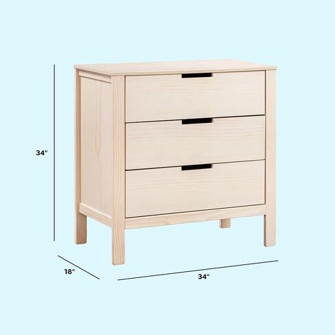 خزانة ملابس كارترز من دافينشي كولبي ذات 3 أدراج باللون الأبيض in Kuwait