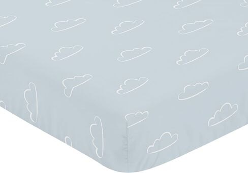 Sweet Jojo Designs Construction Truck Boy Fitted Crib Sheet Baby or Toddler Bed Nursery - Grey Yellow Black Blue and Green Transportation in Saudi Arabia