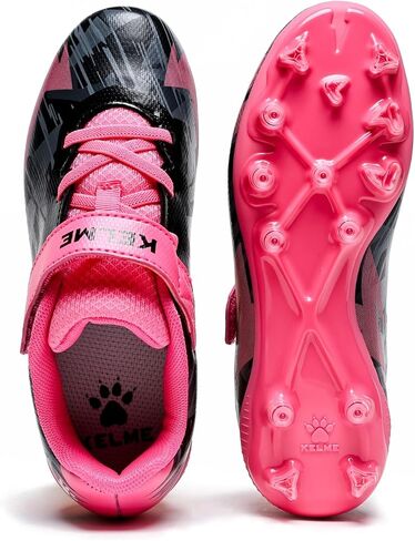 KELME Kids Soccer Cleats, Boys Girls Firm/Artificial Ground Shoes, Outdoor Football Baseball in Saudi Arabia