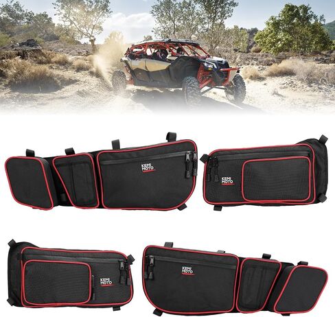 KEMIMOTO X3 Door Bags, Front and Rear Door Bags Compatible with 2017-2024 Can Am Maverick X3 Max X DS RS MR Turbo RR, Pack of 4 in Saudi Arabia