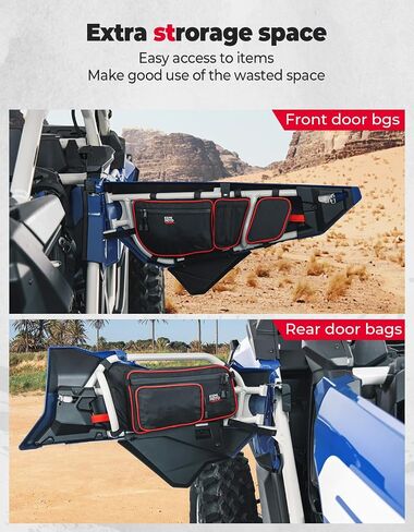 KEMIMOTO X3 Door Bags, Front and Rear Door Bags Compatible with 2017-2024 Can Am Maverick X3 Max X DS RS MR Turbo RR, Pack of 4 in Saudi Arabia